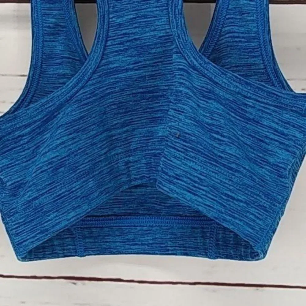 BCG Tru‎ Wick blue size XS 6/6x girls Sports Bra